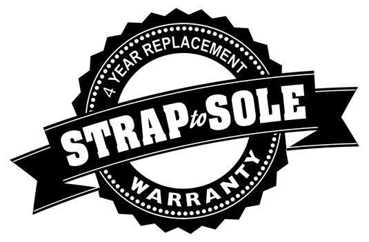 Warranty seal for BMF1600 Kevlar Wader with Primaloft, highlighting a 4-year strap-to-sole replacement guarantee for durability and performance.