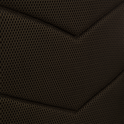 Close-up of the Tree Hugger Timber Day Pack’s padded mesh back-panel, highlighting its breathable honeycomb design and sturdy stitched seams for enhanced durability during outdoor excursions.