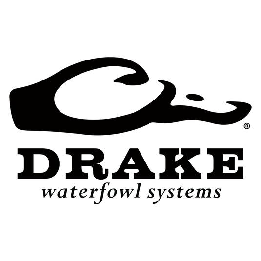 Drake Decoy Trailer Decal featuring the iconic Drake logo, ideal for hunting enthusiasts, made from durable, water-resistant vinyl for outdoor use.