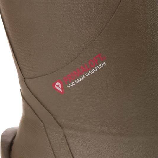BMF1600 17 Rubber Boot with Primaloft Insulation, showcasing the Primaloft® 1600g insulation logo on its upper for warmth and comfort.