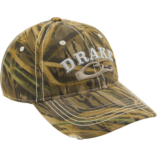 Distressed 6-Panel Ball Cap