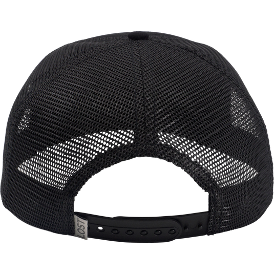 Drake X Lost Hat Rancheero Mesh Back Rope Cap, featuring an adjustable snap-closure strap and mesh back for ventilation, showcasing its practical, Western-inspired design.