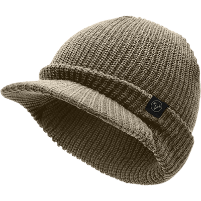 The Non-Typical x Lost Hat Radar Hat by Nontypical in Buck features a short brim, a small black front tag, and a simple white logo.
