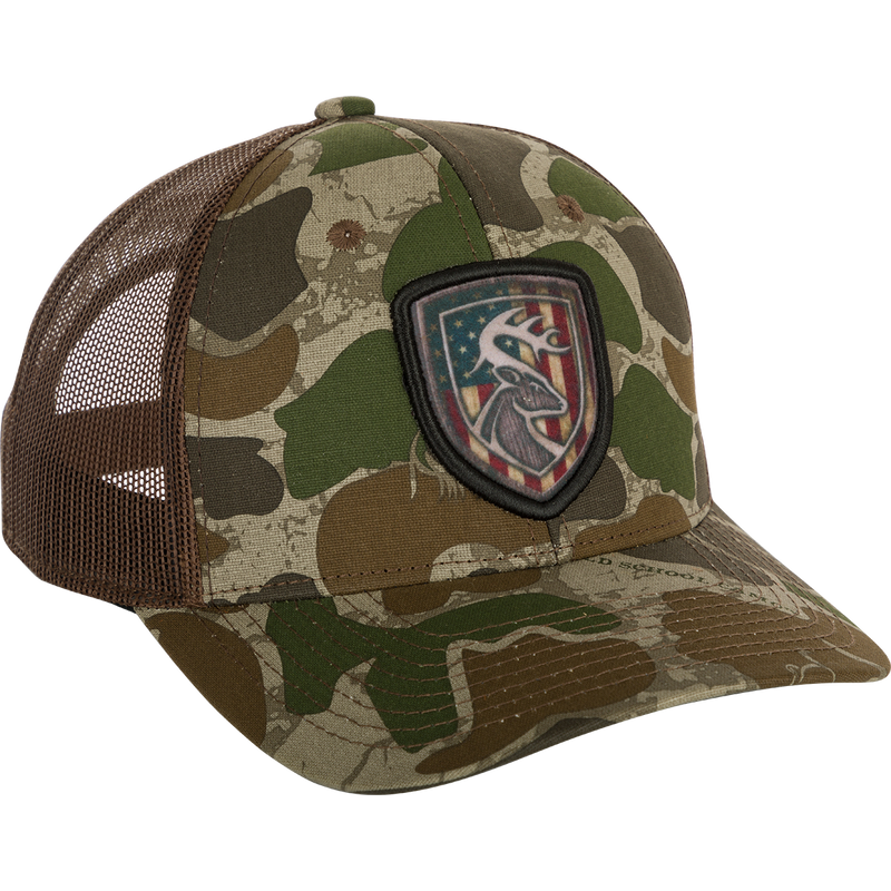 Americana Shield Patch Mesh Back Cap