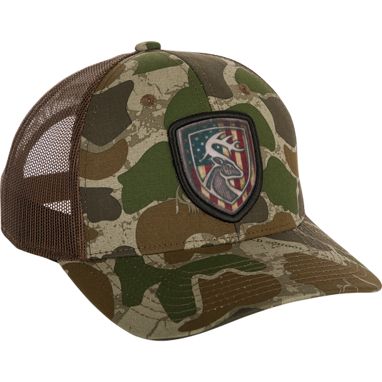 Americana Shield Patch Mesh Back Cap