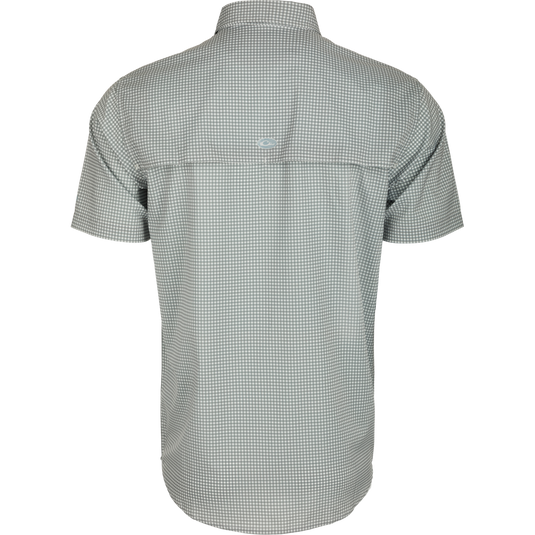 Frat Gingham Check Shirt S/S: A shirt with a gingham check pattern, showcasing the back view and fabric.