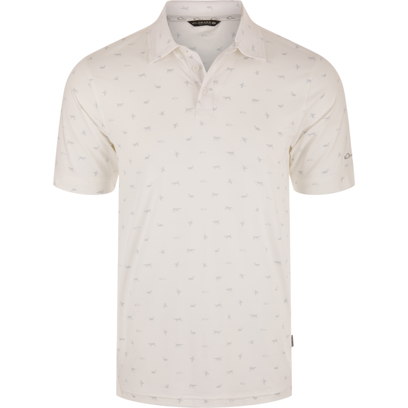 Print Performance Polo Shirt