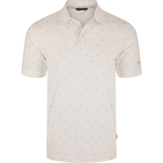Print Performance Polo Shirt