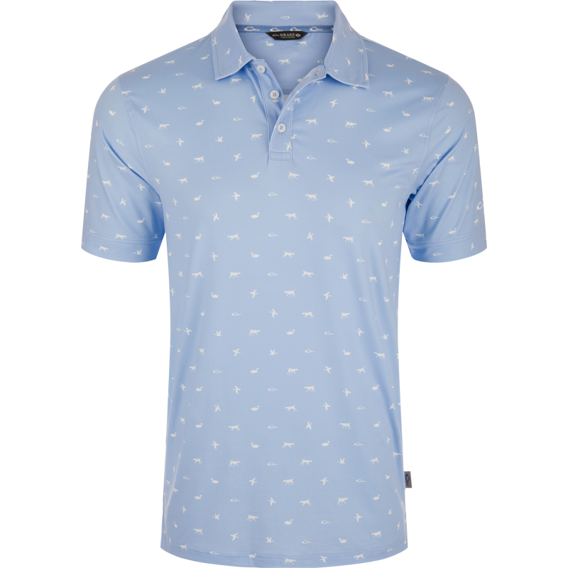 Print Performance Polo Shirt