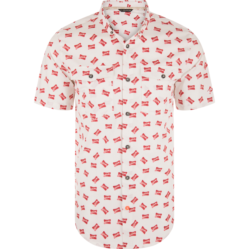 Cotton Drake Life Print Short Sleeve Shirt
