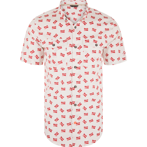 Cotton Drake Life Print Short Sleeve Shirt