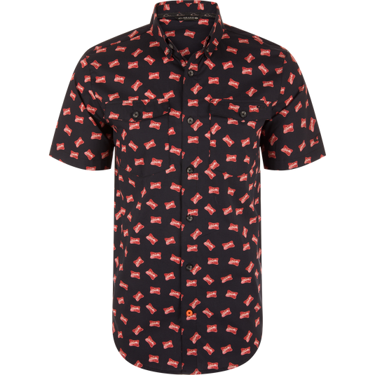 Cotton Drake Life Print Short Sleeve Shirt