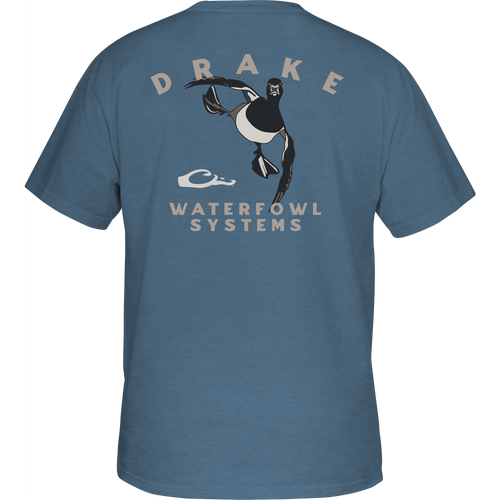 Youth Retro Ringneck T-Shirt featuring a Drake logo on the front and a Ringneck graphic on the back, made from a soft cotton-polyester blend.