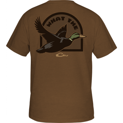 What the Duck T-Shirt featuring a front pocket with Drake logo and a humorous duck graphic on the back, crafted from a soft cotton-polyester blend.