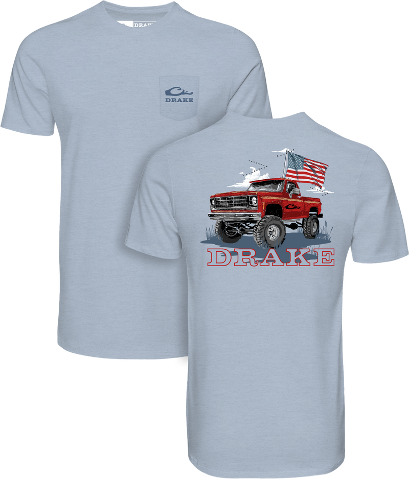 Americana Flag Truck T-Shirt