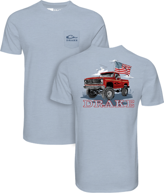 Americana Flag Truck T-Shirt