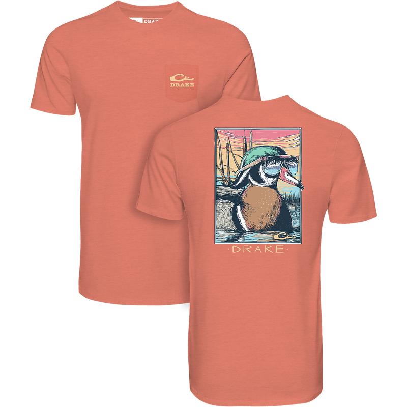 Pop Art Wood Duck Sunglasses T-Shirt