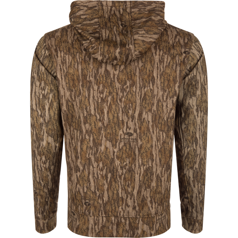 Performance Hoodie with anti-pilling outer shell, built-in stretch, kangaroo pocket, and lined hood with adjustable drawstring, ideal for versatile wear.