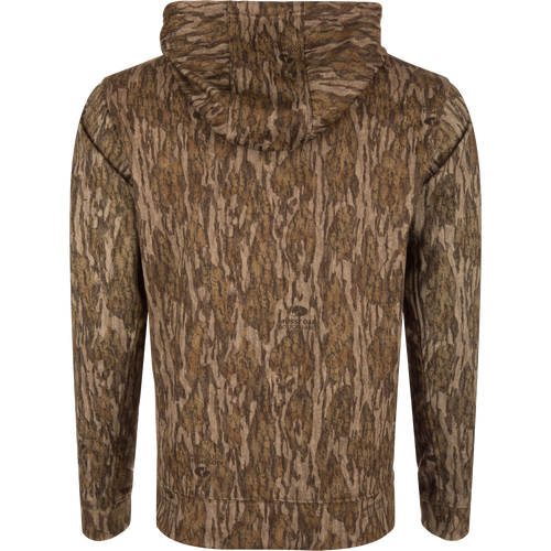 Performance Hoodie with anti-pilling outer shell, built-in stretch, kangaroo pocket, and lined hood with adjustable drawstring, ideal for versatile wear.