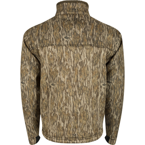 MST Hole Shot Windproof Eqwader 1/4 Zip Jacket: Windproof upper body with Sherpa lining for protection. Breathable lower body for comfort. Handwarmer pockets, adjustable waist, and cord locks for easy adjustment.