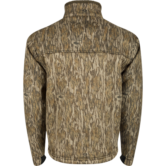MST Hole Shot Windproof Eqwader 1/4 Zip Jacket: Windproof upper body with Sherpa lining for protection. Breathable lower body for comfort. Handwarmer pockets, adjustable waist, and cord locks for easy adjustment.