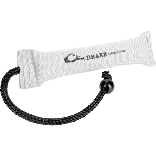 Medium Firehose Bumper with durable polyester cover and cork filling, featuring a molded ball for easy throwing, ideal for training.