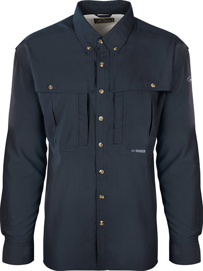 A lightweight, stylish Youth Flyweight Wingshooter's Shirt with buttons. Perfect for active kids, school, play, and outdoor adventures.